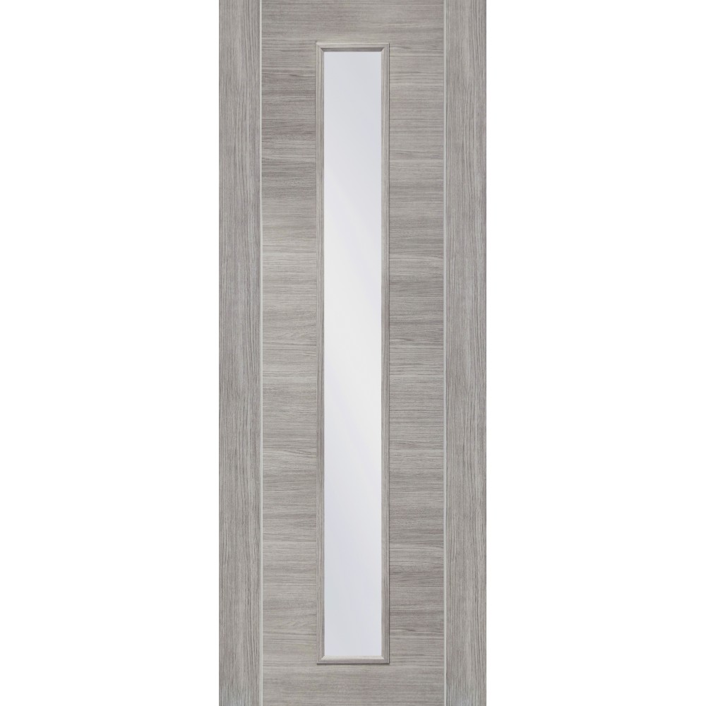 Internal Laminate White Grey Forli Door with Clear Glass